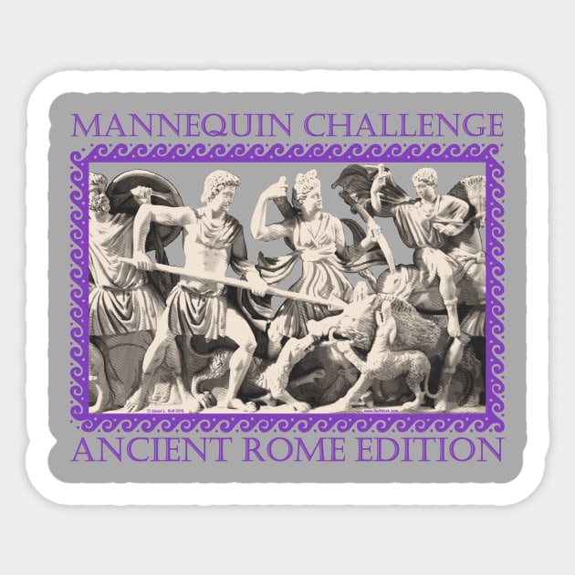 Mannequin Challenge Ancient Rome Edition Sticker by ruffideas